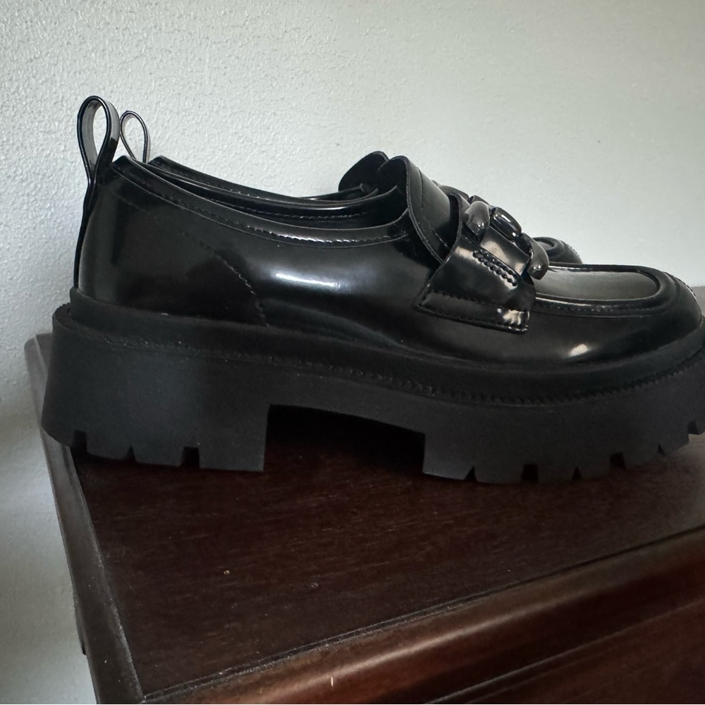Black Chunky Loafers